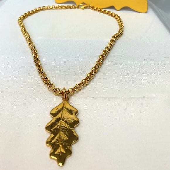 Ines de la Fressange - Necklace with Leaf Pendant✨ - Picture 1 of 4